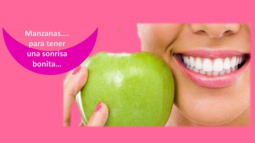 Manzanas para dientes blancos